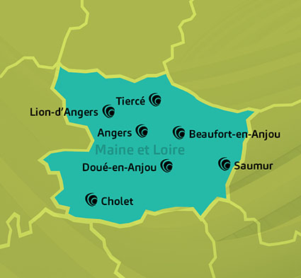 Carte Maine et Loire