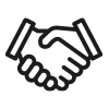 pictogramme poignee de mains