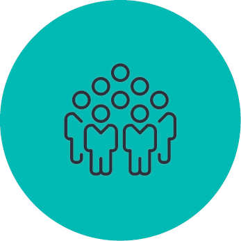 pictogramme groupe collaborateurs