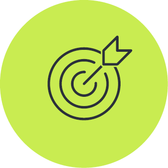 pictogramme fleche sur sa cible