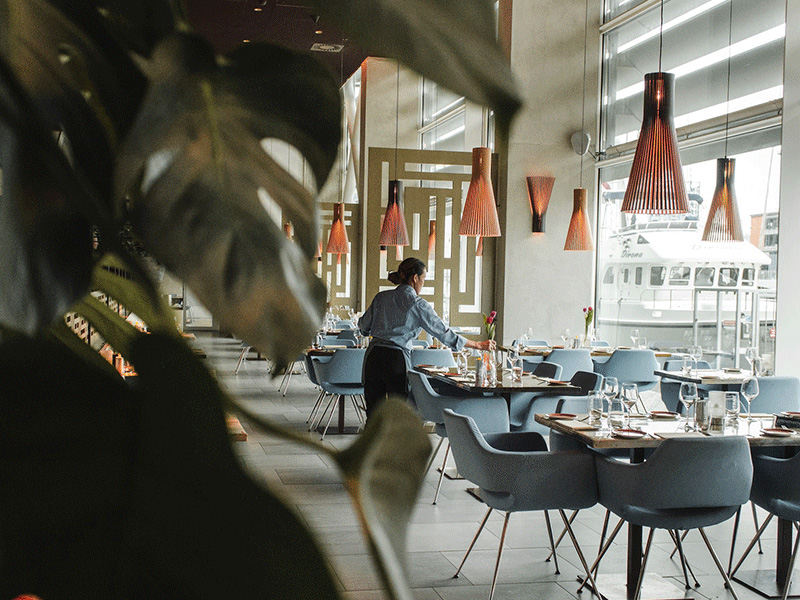 préparation salle de restauration
