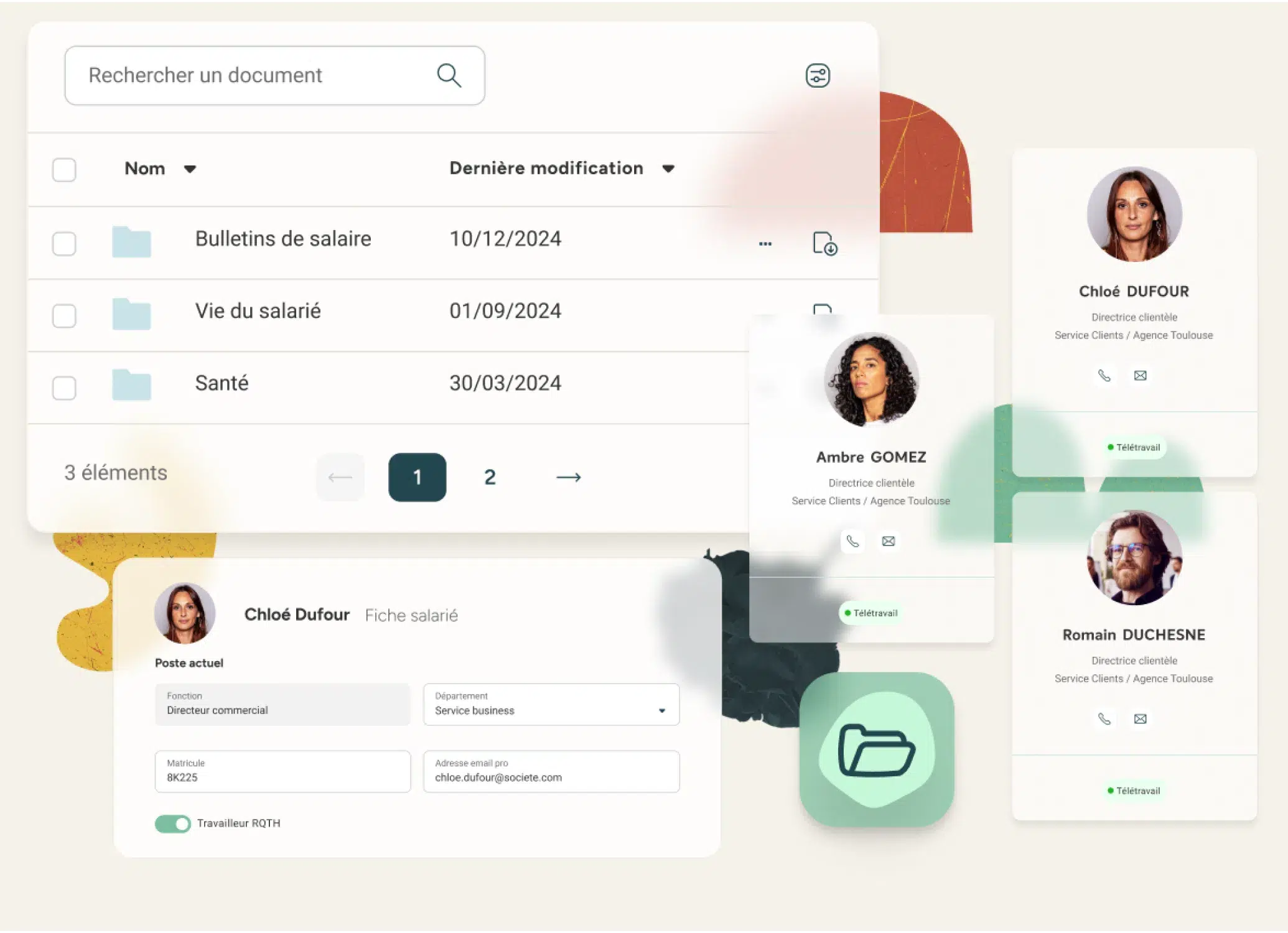 Gestion et administration RH dans le logiciel Eurécia