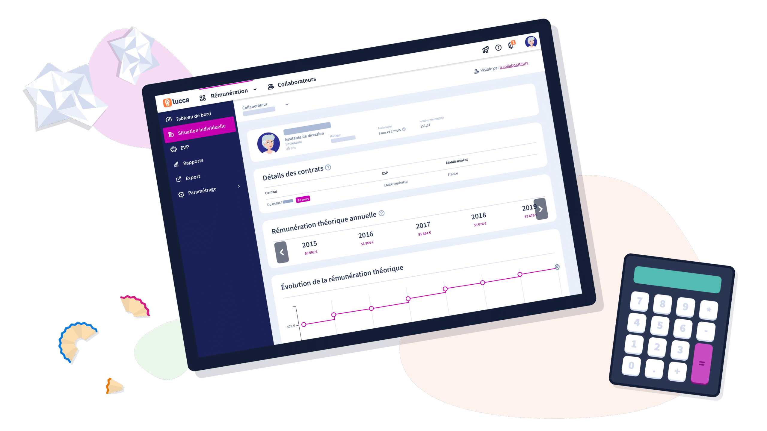 Rémunération avec Lucca