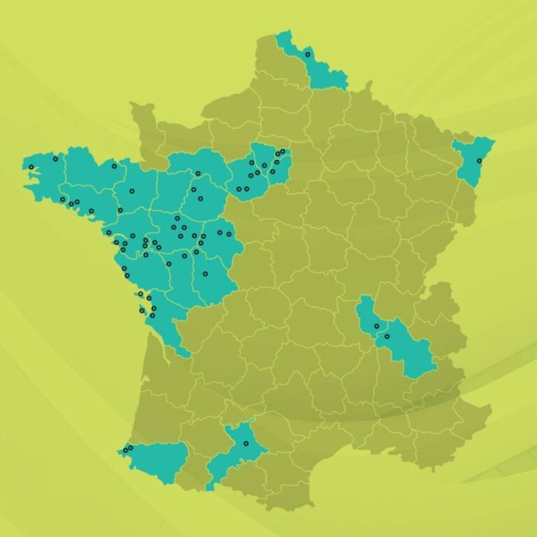 carte de tous les bureaux baker tilly en France