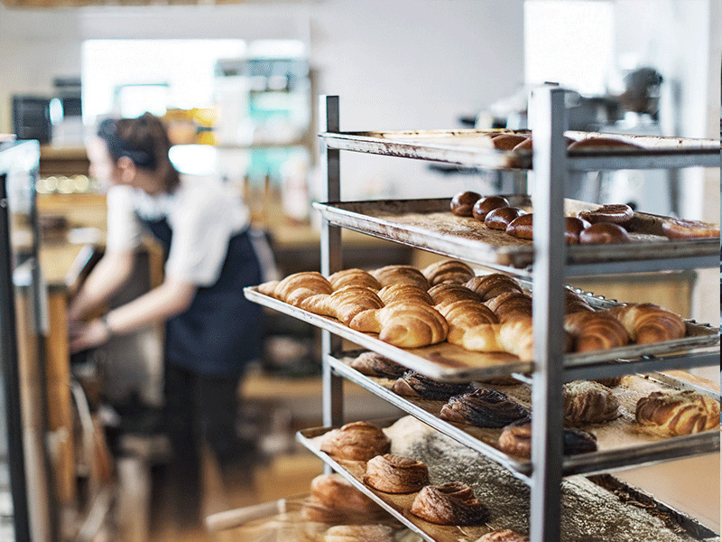 arrière-boutique boulangerie préparation