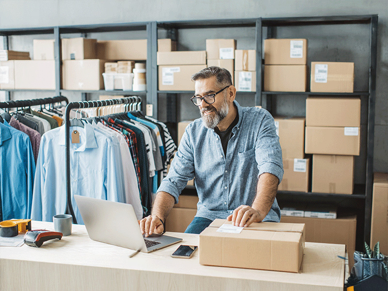 gestion commandes e-commerce dans un local