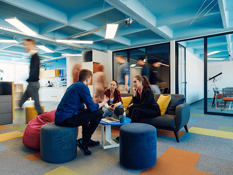 environnement dynamique bureau startup entrepreneuriat