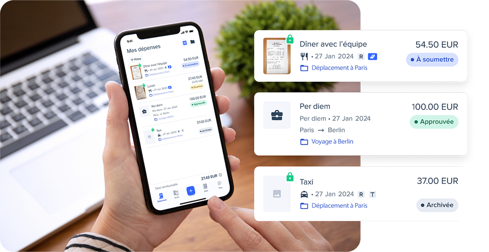 Aperçu logiciel Expensya