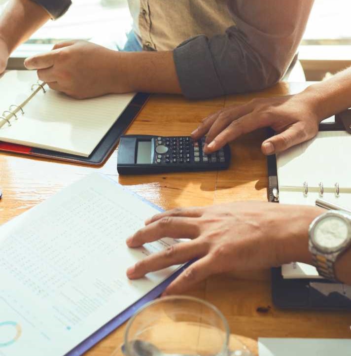 comptabilité sur un bureau