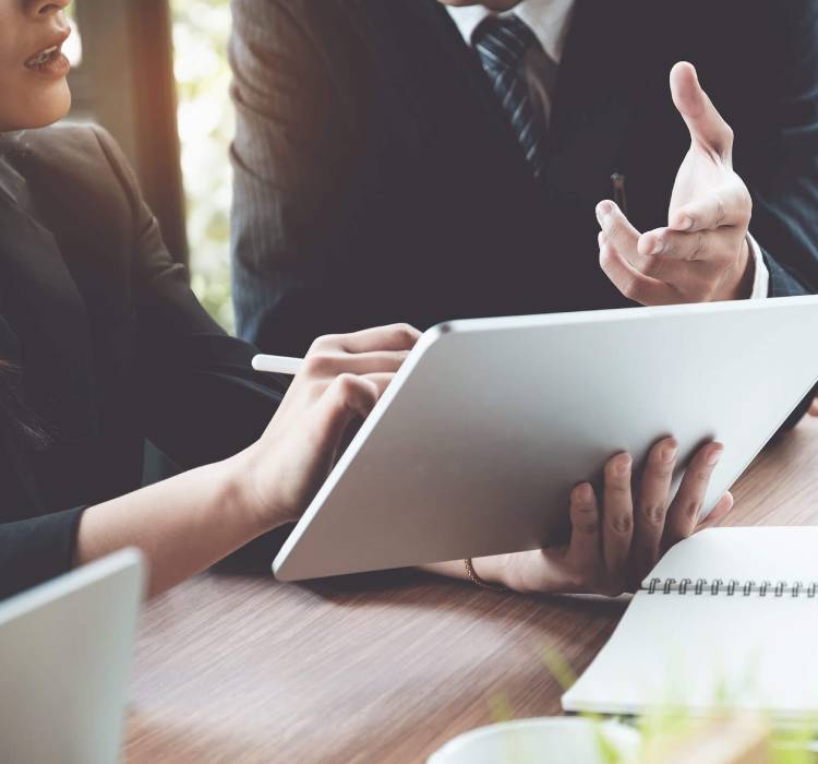 explication sur une tablette