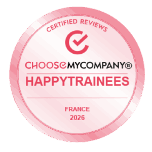 logo label happy trainees