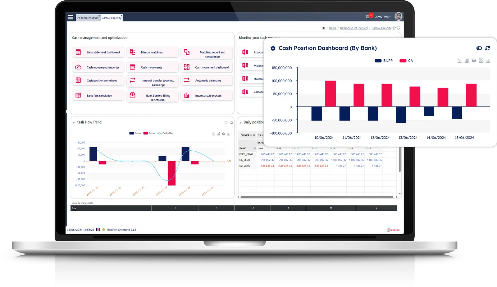 logiciel de gestion de trésorerie myDiapason